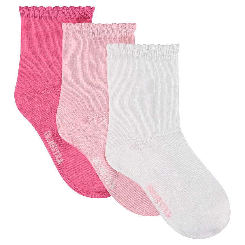 Lot de 3 paires de chaussettes unies