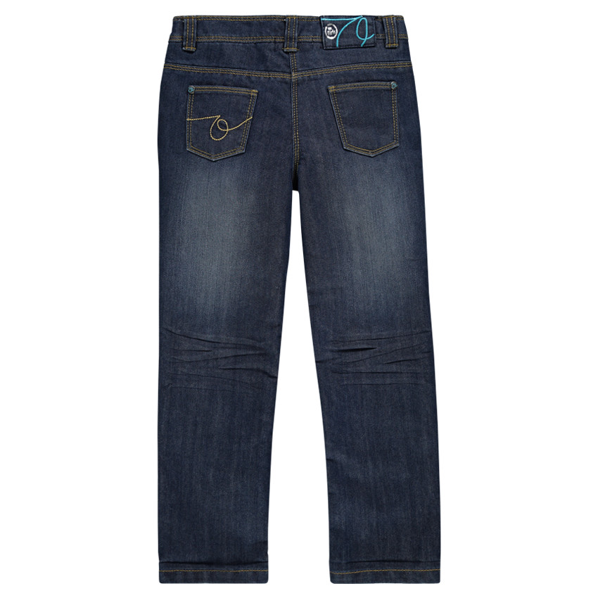 Junior - Jeans coupe droite effet used 