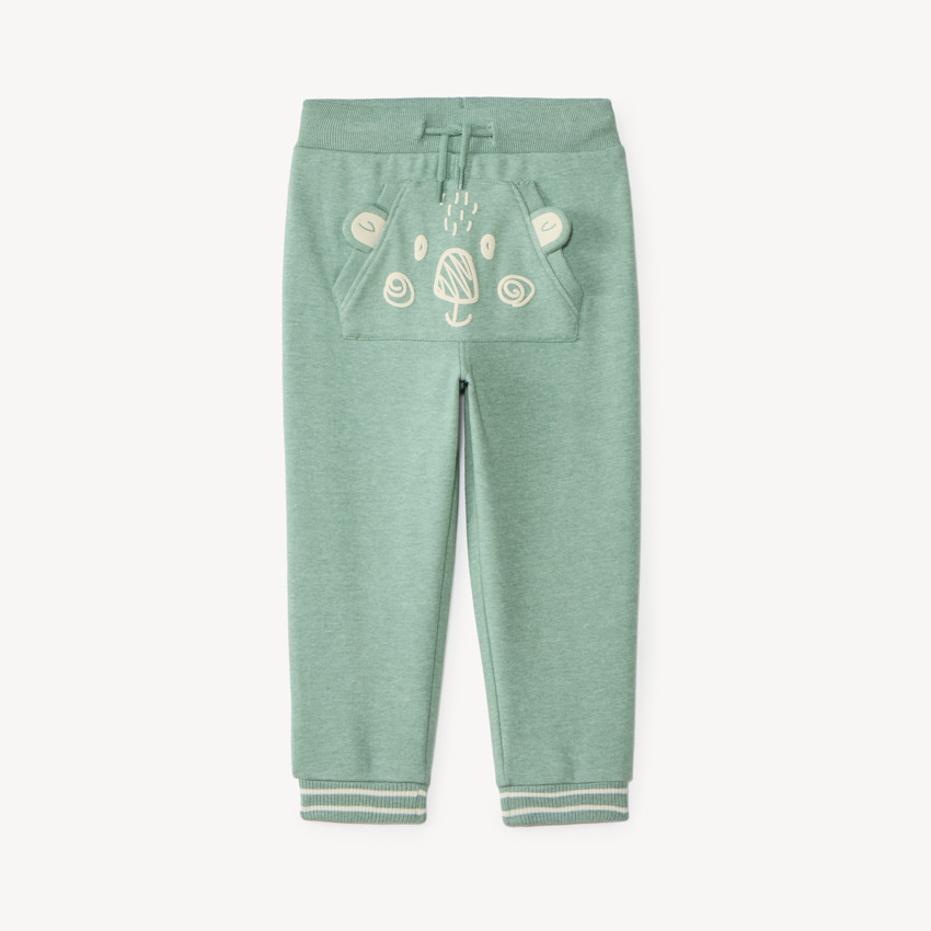 Pantalon de jogging bébé garçon avec poche kangourou ludique 