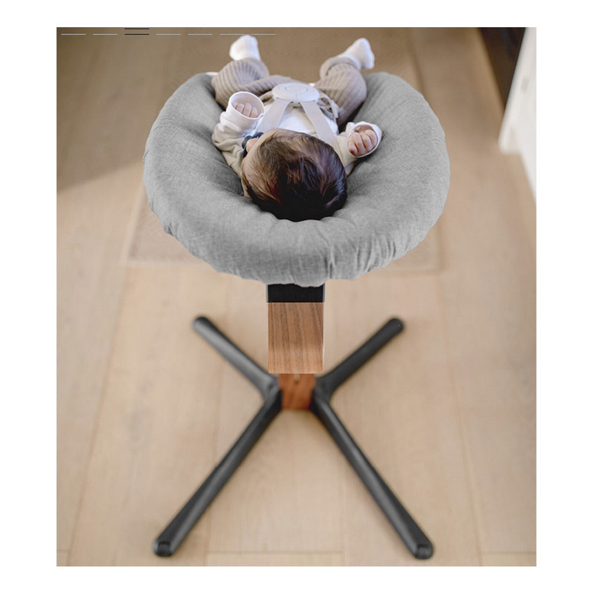 Transat Newborn set chaise haute NOMI - Noir /Gris Rose 