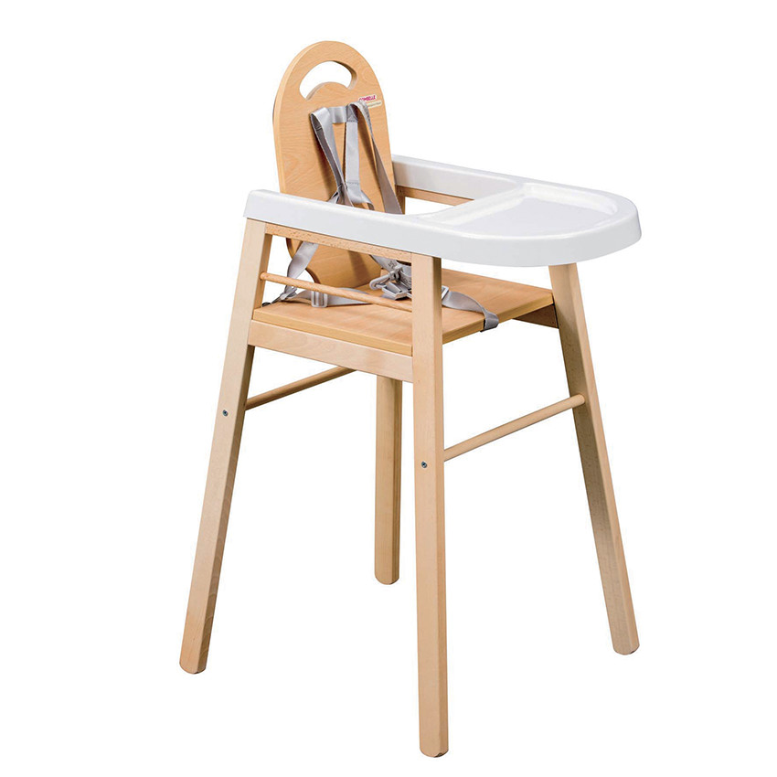 Chaise Haute fixe Lili vernis couleur naturelle 