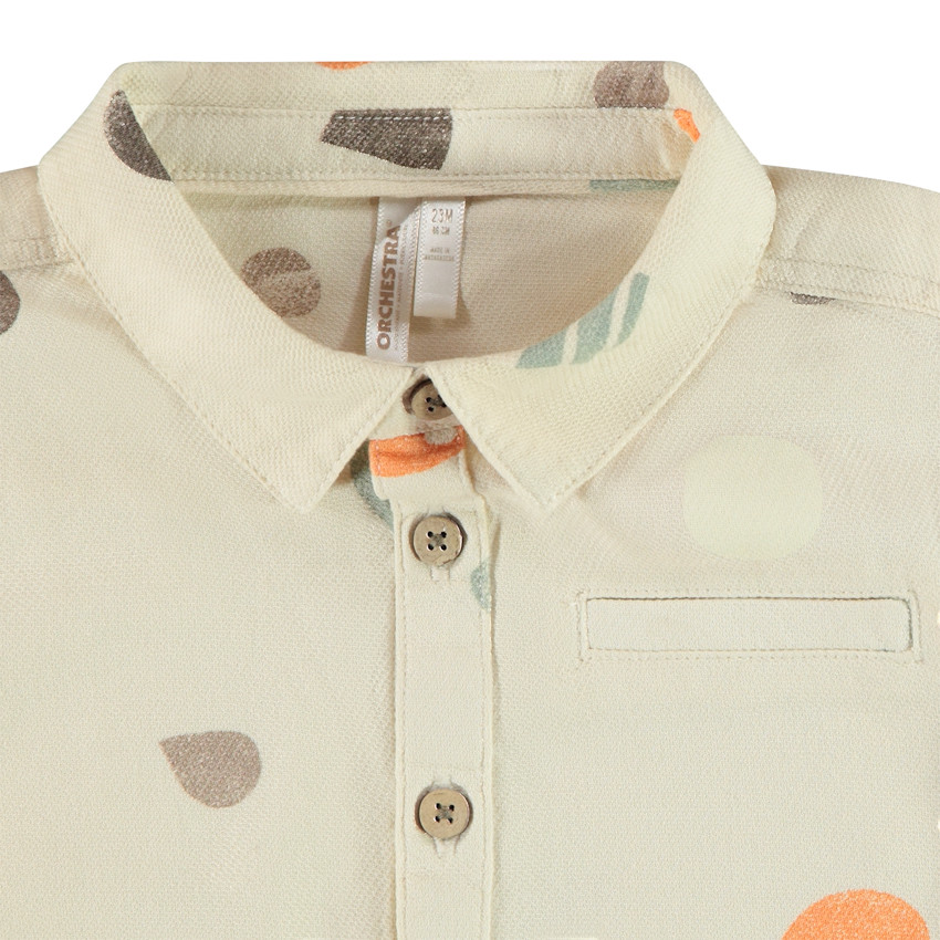 Ensemble 2 pièces avec chemise imprimé arty pour bébé garçon 