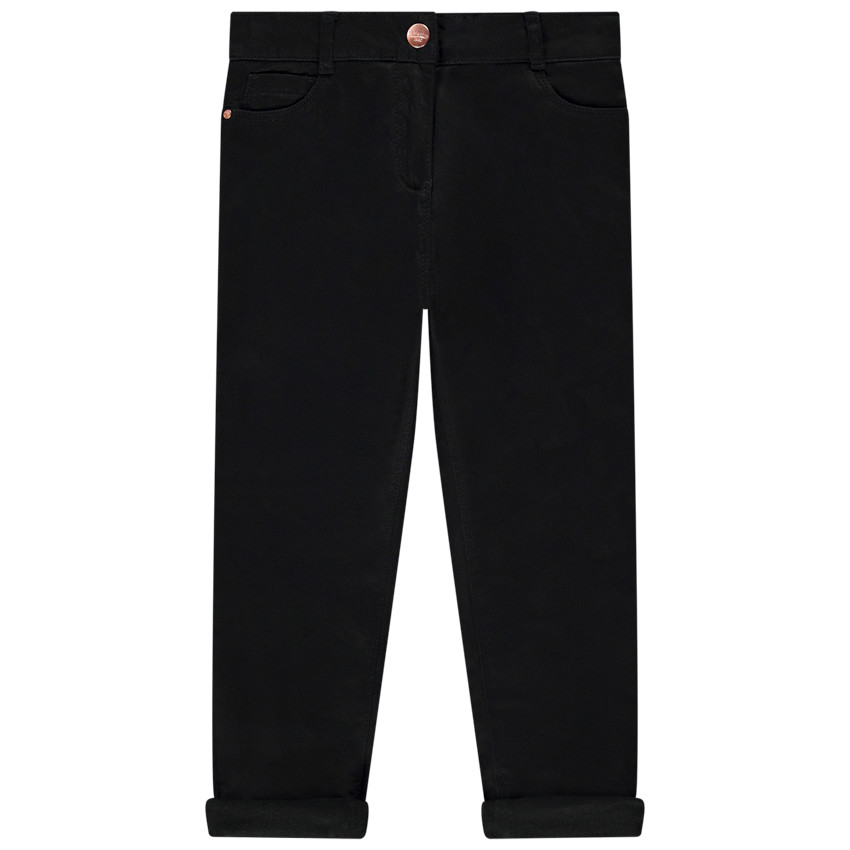 Pantalon slim effet peau de pêche fille