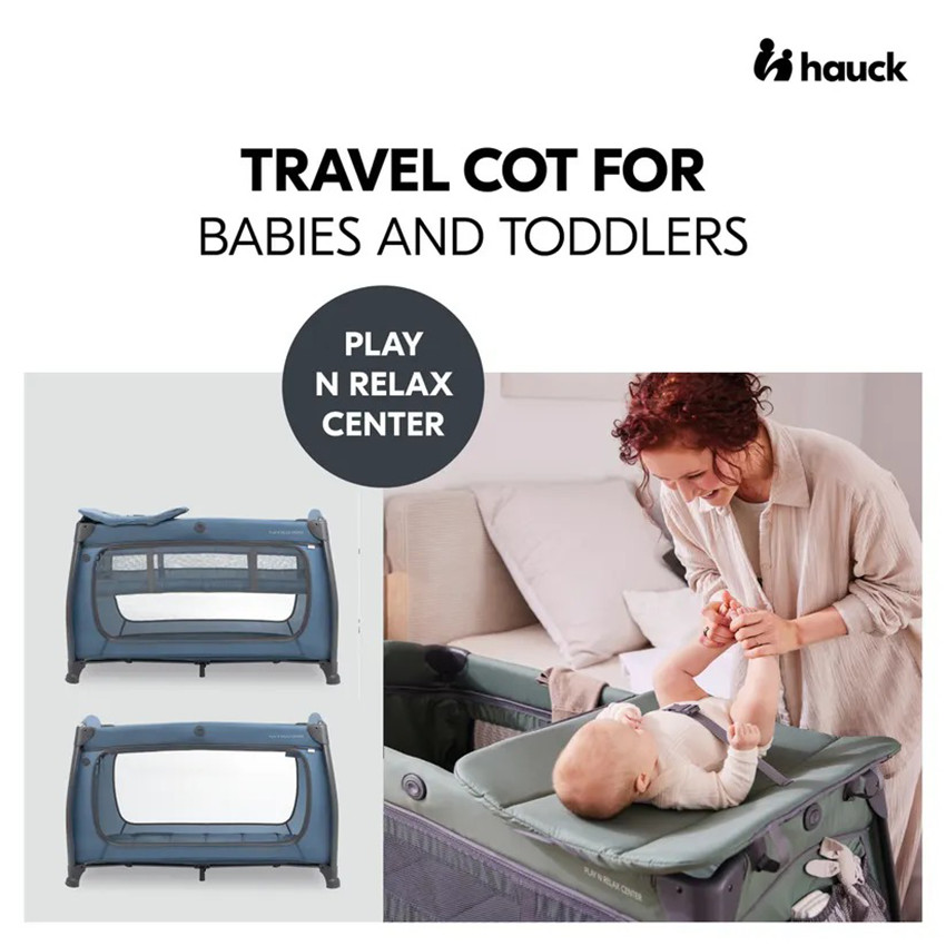 Lit de voyage & matelas à langer Play N Relax Center dark blue  