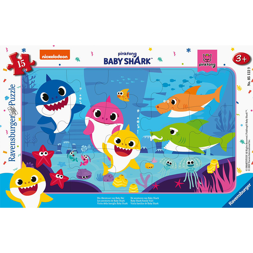 Puzzle 15 Pièces Les Aventures de Baby Shark 