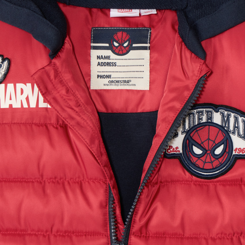 Doudoune sans manches Spider-Man Marvel pour garçon 