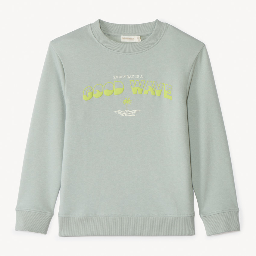 Sweat molleton avec puff print pour garçon