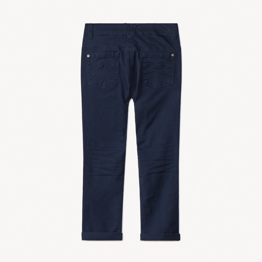 Pantalon slim en twill uni pour garçon 