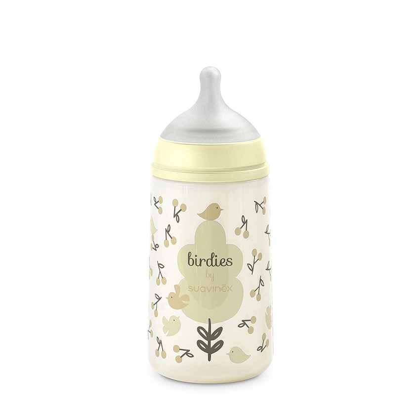 Biberon 270ml avec tétine SX Pro M Birdies beige 