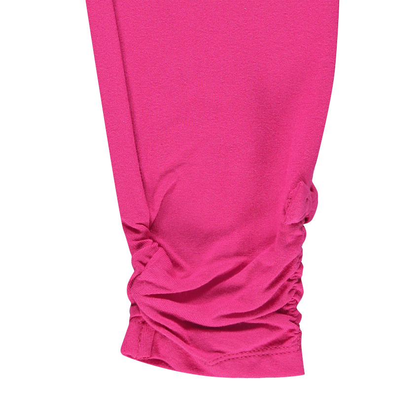 Legging long avec nœuds et jeu de fronces pour bébé fille 