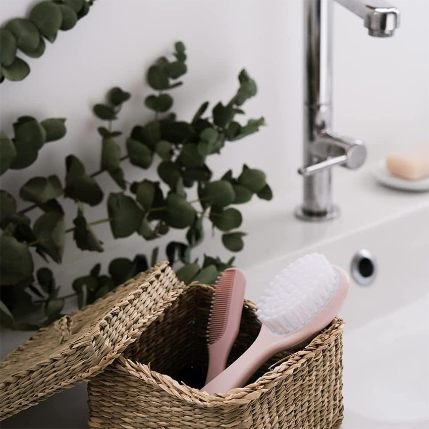 Brosse + Peigne Old Pink - Rose (Béaba) - Image 5
