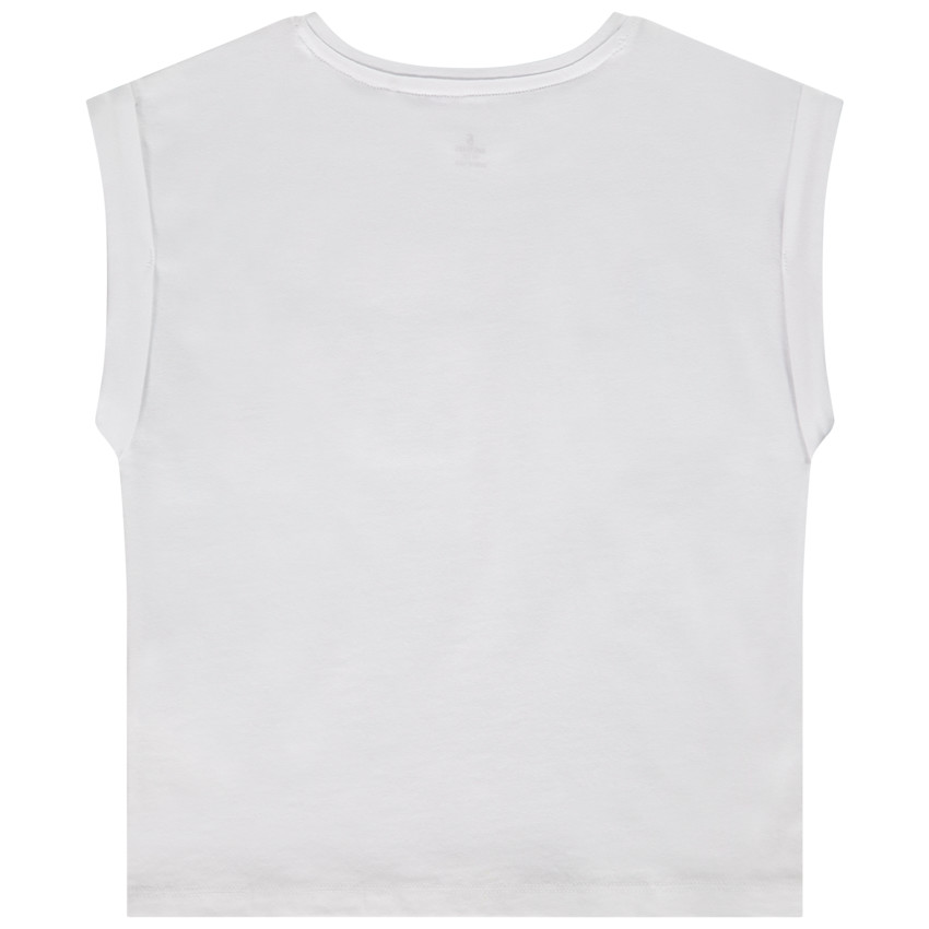 T-shirt manches courtes en jersey avec sequins magiques pour fille 