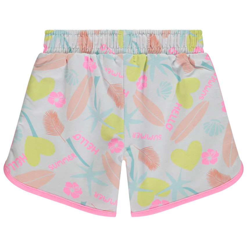 Short de sport en molleton imprimé Summer fille 
