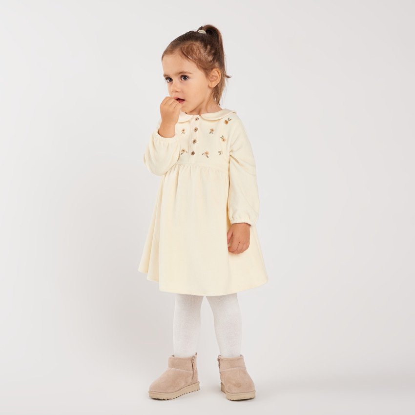 Robe en velours côtelé bébé fille