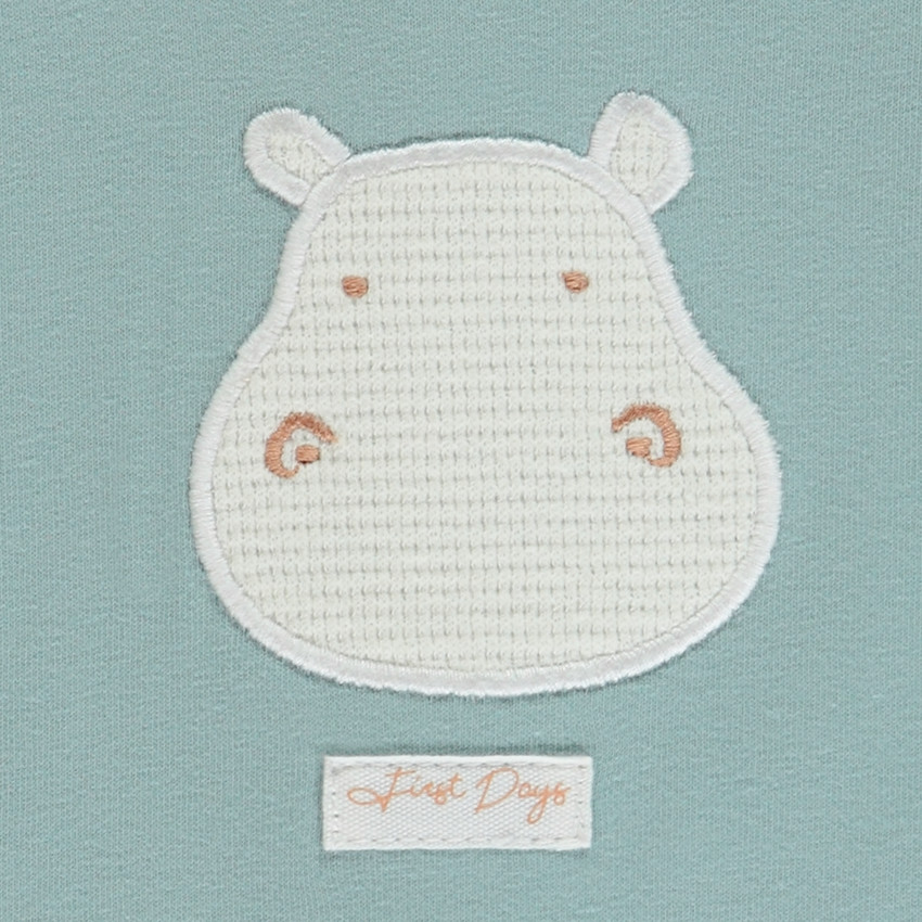 Ensemble 2 pièces motif hippopotame pour bébé garçon 