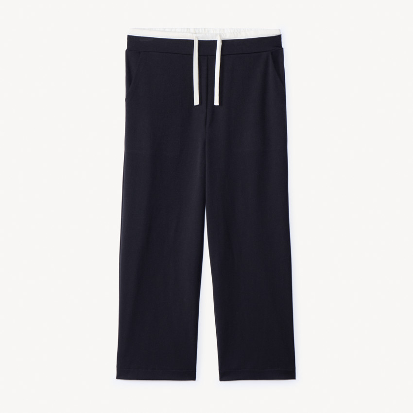 Pantalon uni effet 2 en 1 en flanelle pour fille  