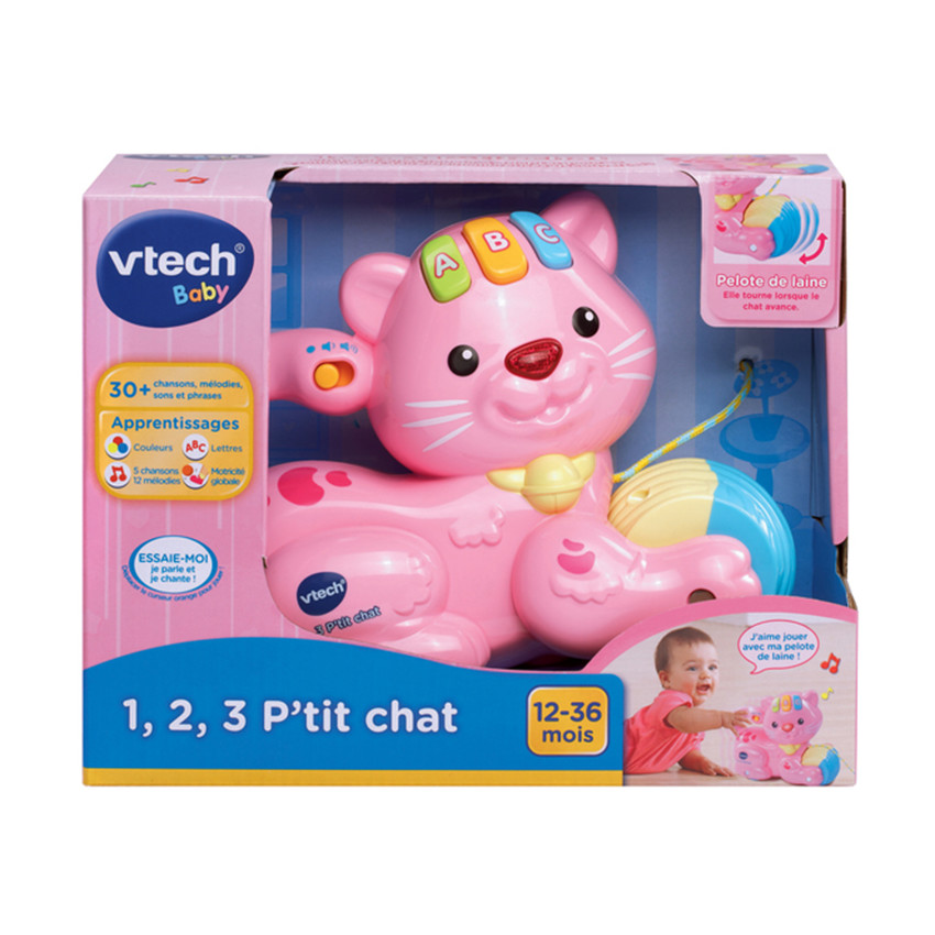 1, 2, 3 P'Tit Chat - Jouet à tirer  