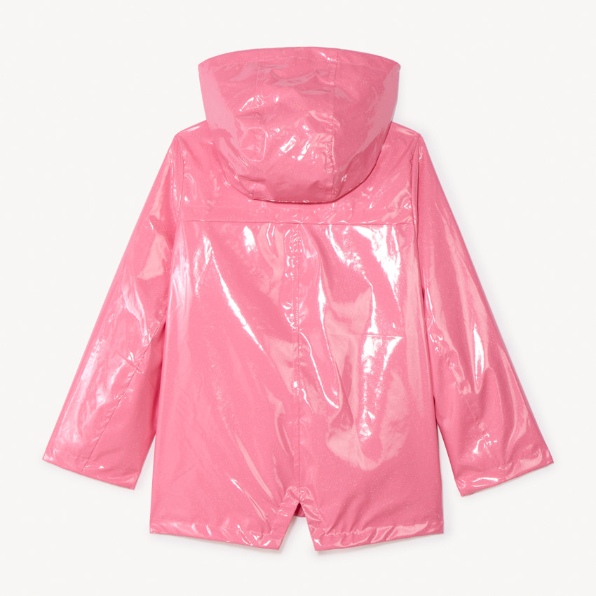 Parka gomme à capuche iridescente pour fille 