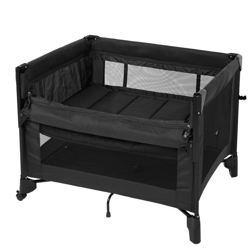 Lit de voyage avec cododo sleepli - Noir 