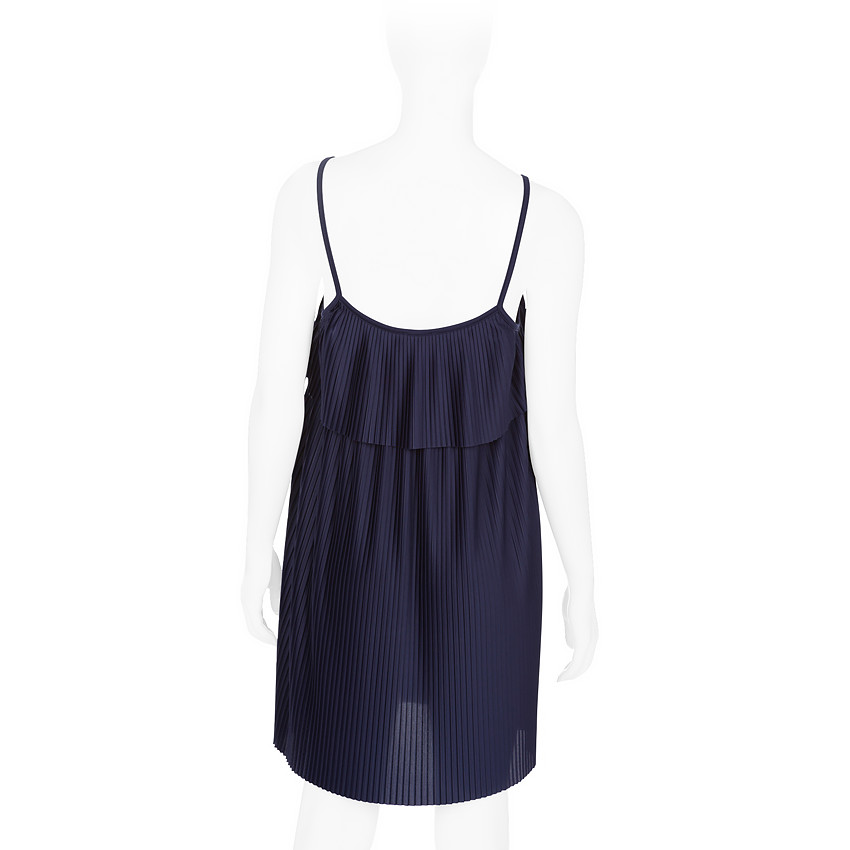 Robe de grossesse plissée et volantée 
