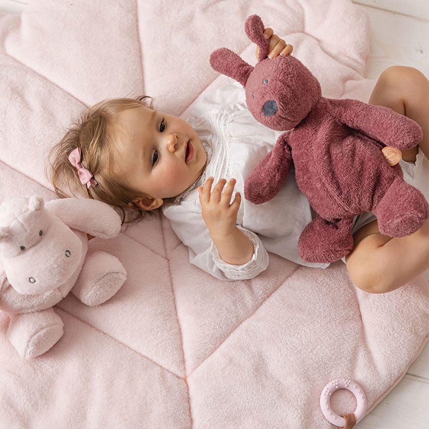 Peluche lapin Bonnie 28 cm - Vieux rose 