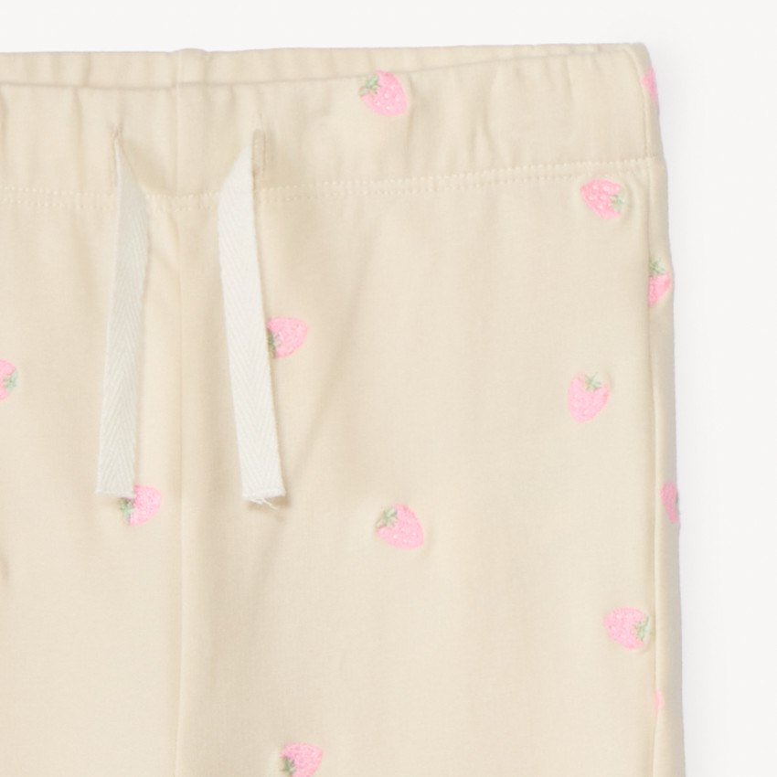 Pantalon de jogging en molleton broderie fantaisie pour bébé fille 