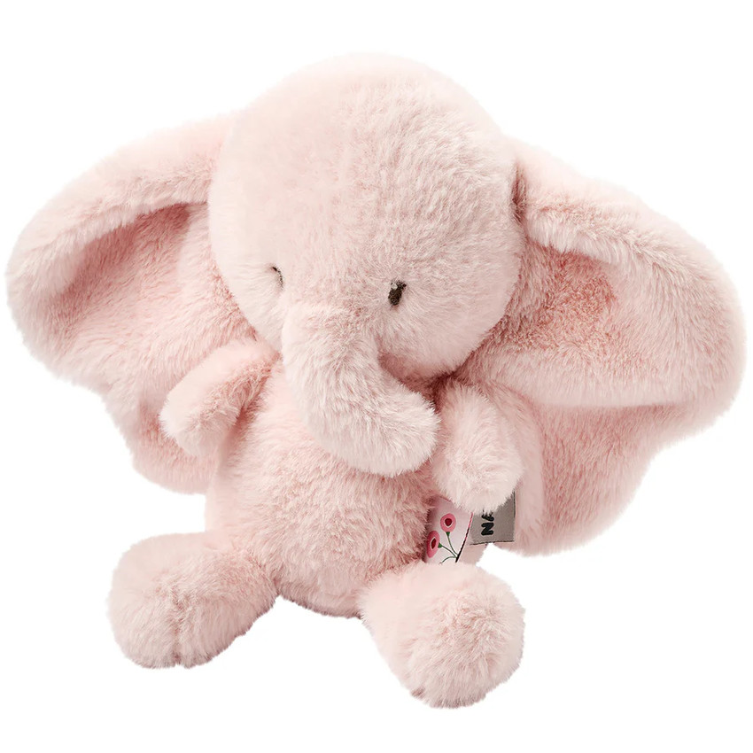 Peluche éléphant - Fanfan - Rose - 30 cm