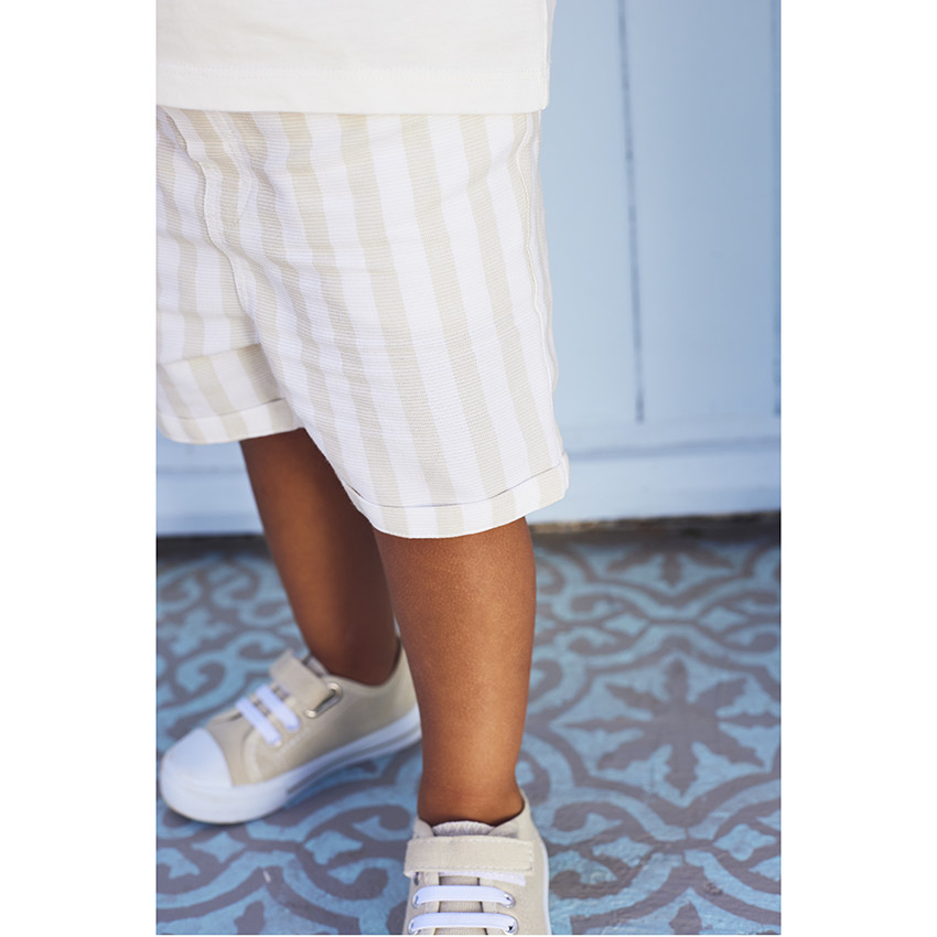 Bermuda rayé pour bébé garçon 