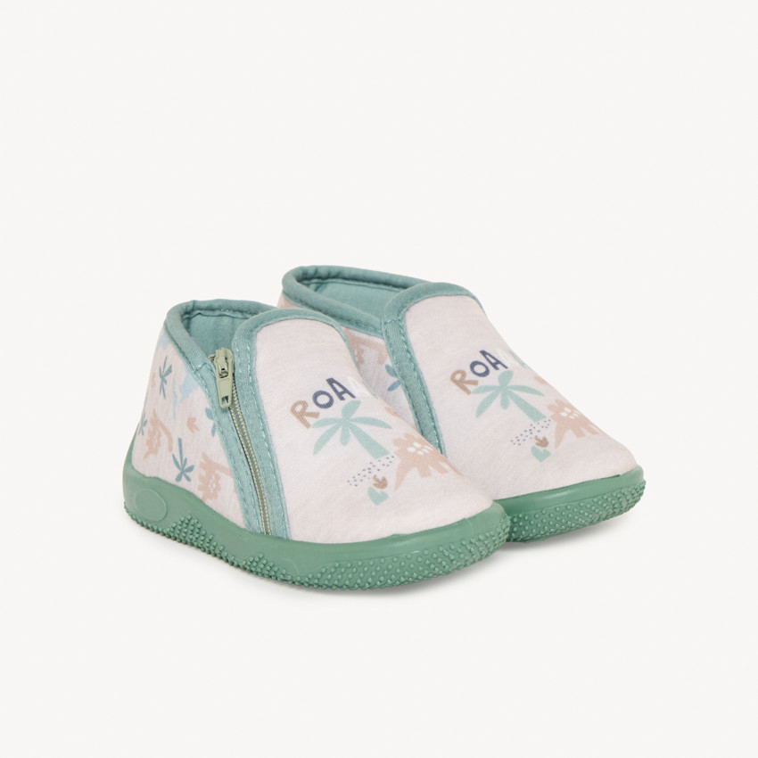 Chaussons bottillons motifs dino pour bébé garçon