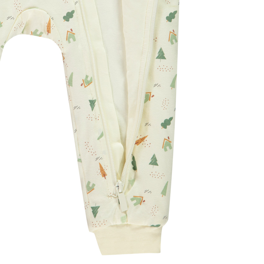 Surpyjama ouatiné et imprimé à zip pour bébé garçon 