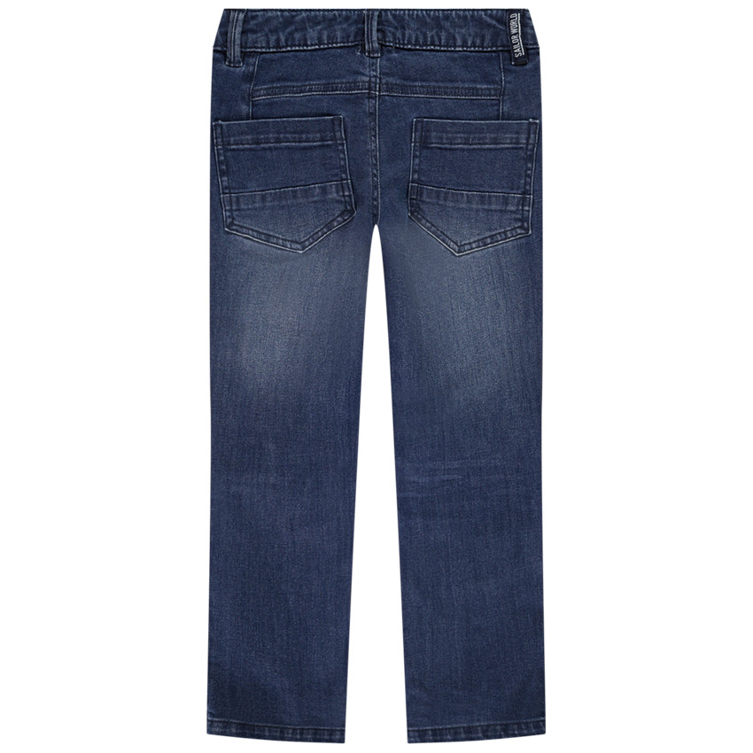 Jean straight fit en denim effet used pour garçon 