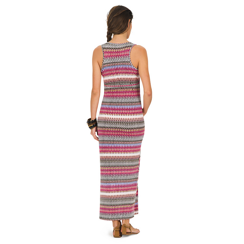 Robe longue de grossesse avec imprimé ethnique all-over 