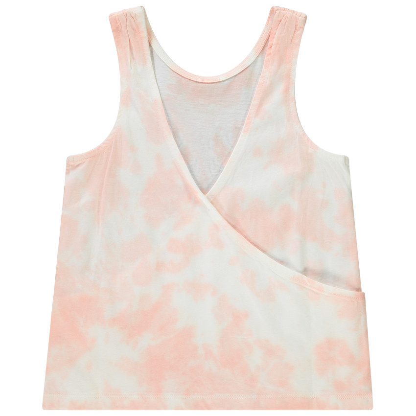 Débardeur effet tie & dye à dos croisé pour fille 