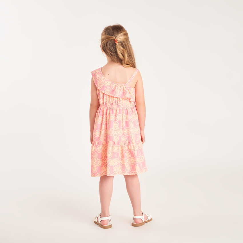 Robe asymétrique à motif fantaisie pour fille  