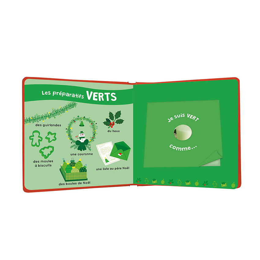 Imagier olfactif "Mon livre des odeurs et des couleurs - Joyeux Noël" 