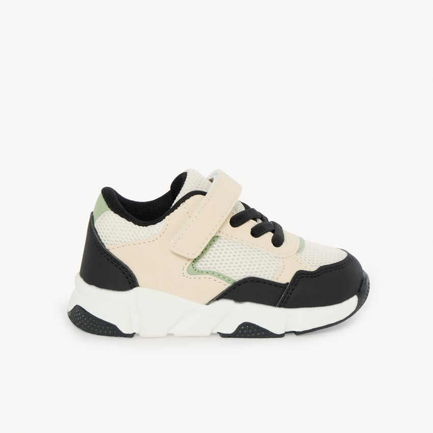 Baskets de sport en mesh avec empiècements pour bébé garçon 