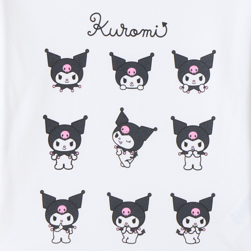 T-shirt fille à manches longues avec print Kuromi 