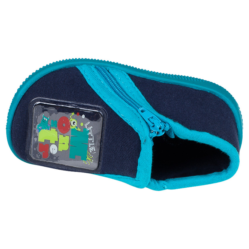 Chaussons forme bottillon à zip Disney patch Monstres & Cie 