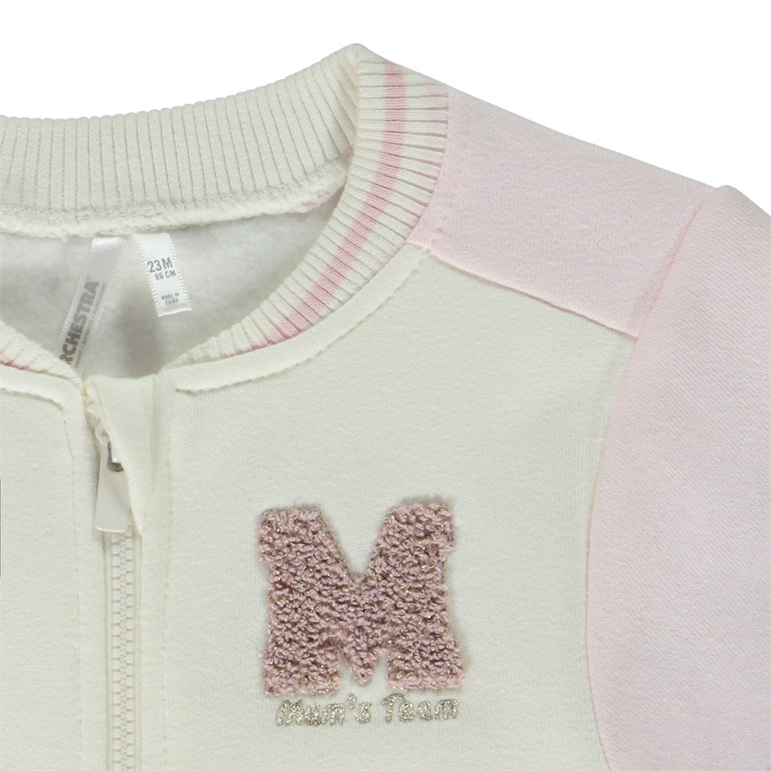 Veste teddy a patch bouclettes pour bebe fille Orchestra