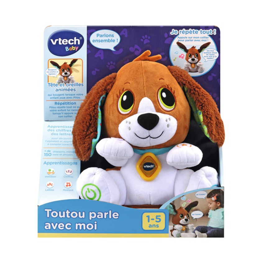 Peluche d'activité Toutou parle avec moi 