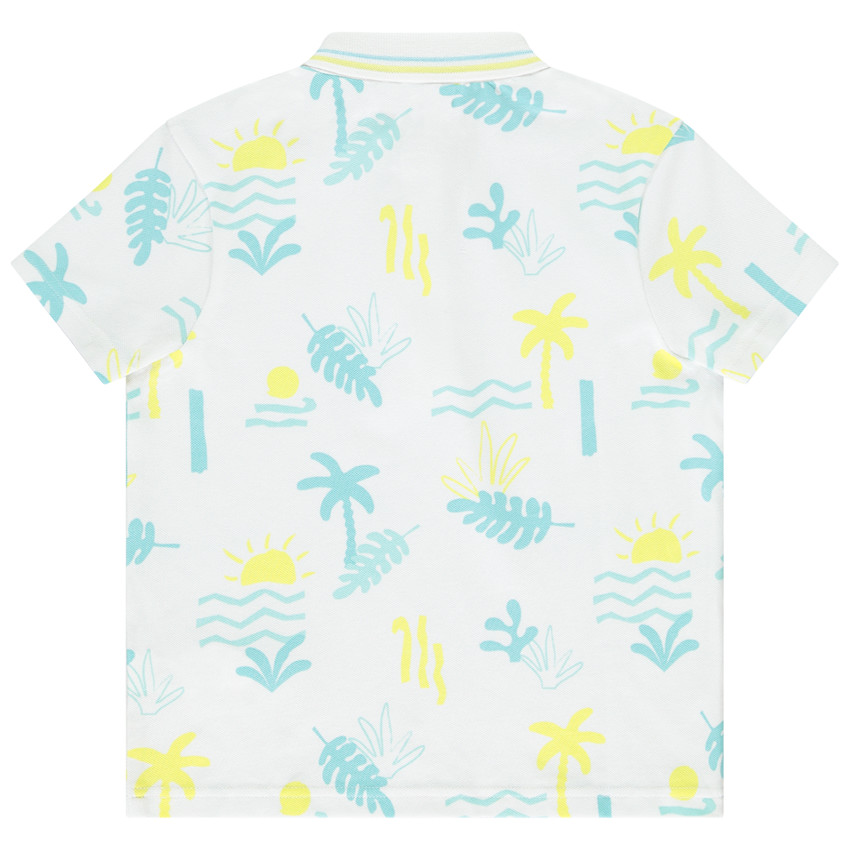 Polo manches courtes imprimé fantaisie pour garçon  