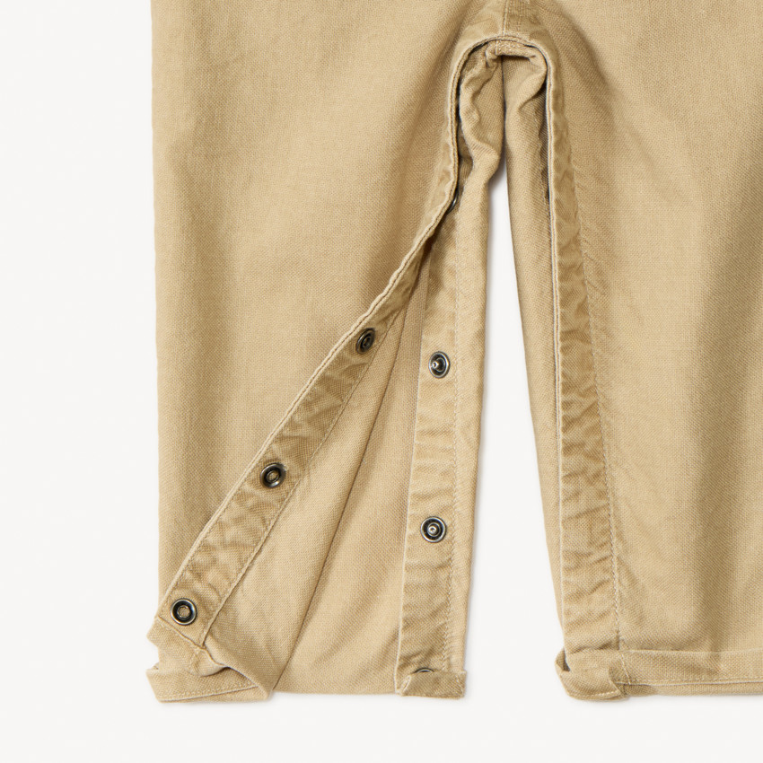 Salopette longue en sergé uni pour bébé garçon 