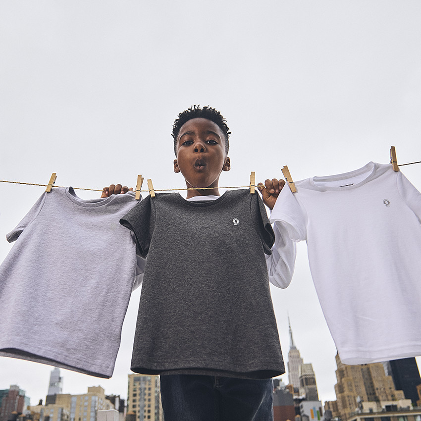 Lot de 3 maillots de corps manches courtes unis pour garçon 