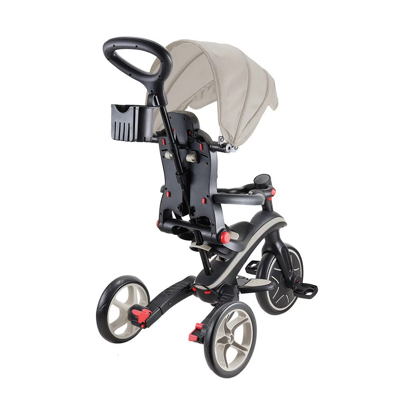 Tricycle évolutif et pliable Explorer Trike 4 en 1 taupe 