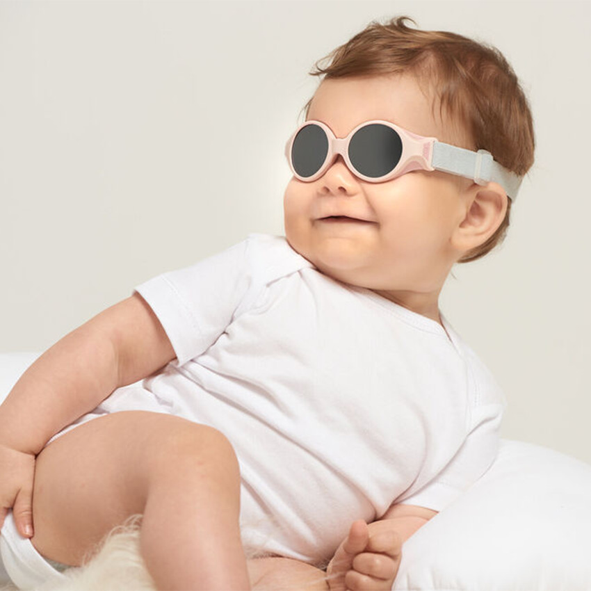 Lunettes de soleil avec bandeau 0-9M Rose dragée 