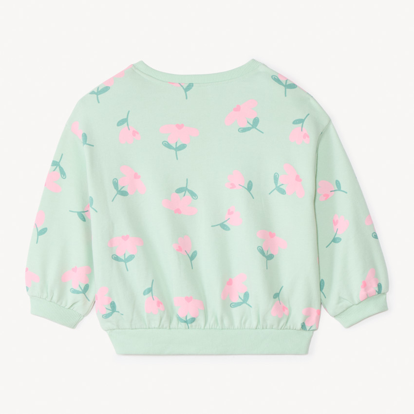 Sweat molleton oversize imprimé pour bébé fille 