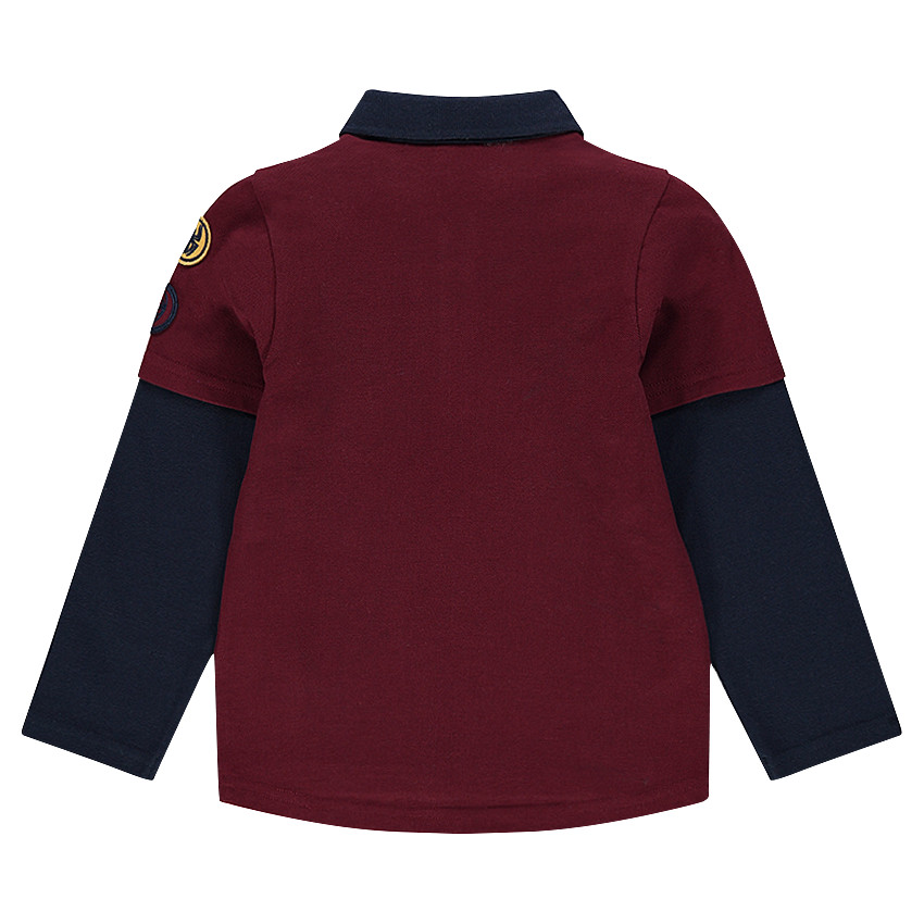 Polo manches longues effet 2 en 1 Marvel print Spiderman 