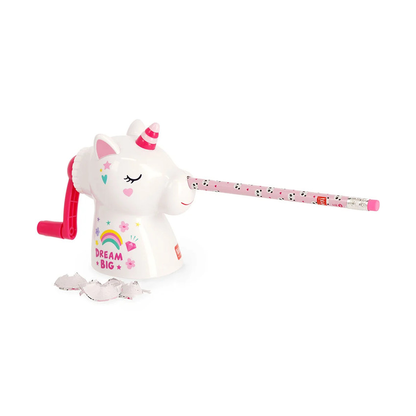 Taille-crayon à manivelle licorne Dream Big 