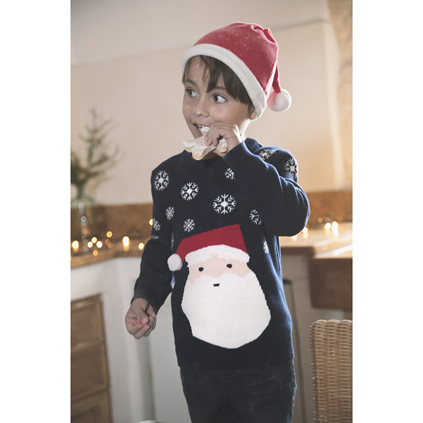 Pull de Noël en tricot pour enfant garçon