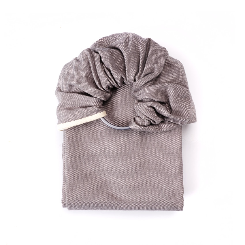 écharpe de portage sling en sergé brisé gris vintage - gris